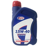 Універсальна всесезонна мінеральна моторна олива Agrinol 15W-40 CG-4/SJ 1 л, дизельна олива 15w40, фото 2