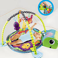 Go Дитячий розвивальний інтерактивний килимок 147 черепаха манеж із каркасом і кульками 30 шт. для немовлят