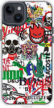 Чохол на iPhone 14 Plus Many different logos "4022pm-2645-851"