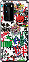 Чохол на Huawei P40 Pro Many different logos "4022u-1839-851"