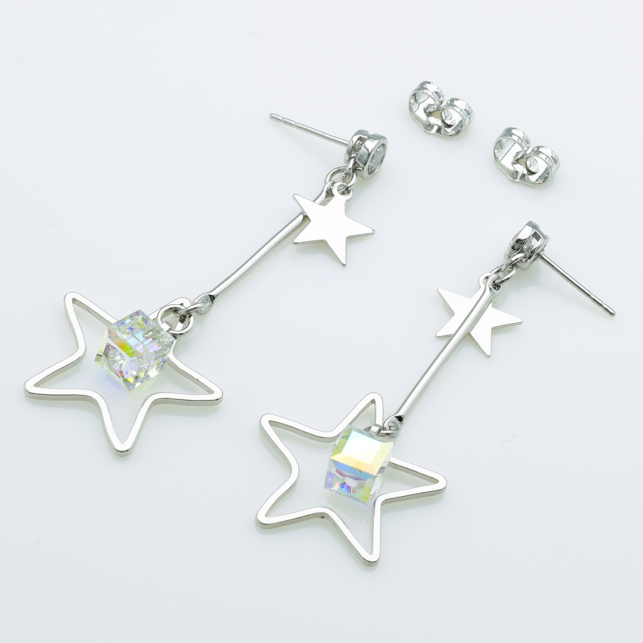 XUPING Сережки Родій Камені Swarovski  Висота 5.4см, Ширина 2.1см
