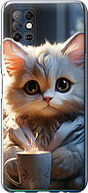 Чохол на Infinix Note 8 Білий кіт "5646u-2710-851"