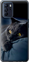 Чохол на Oppo Reno6 Z Димчастий кіт "825u-2477-851"