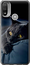 Чохол на Motorola E20 Димчастий кіт "825u-2509-851"