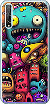 Чохол на Huawei P Smart S Смішні монстри "5549u-1813-851"
