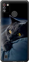 Чохол на Tecno Pop 4 Pro BC3 Димчастий кіт "825u-2444-851"