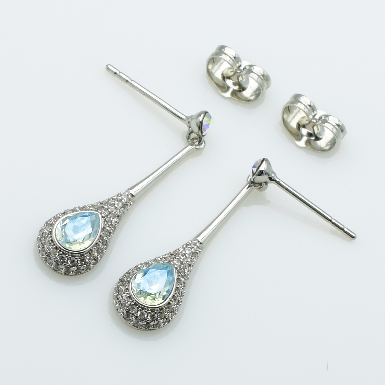 XUPING Сережки Сталь Камені Swarovski Висота 2.9см, Ширина 0.8см