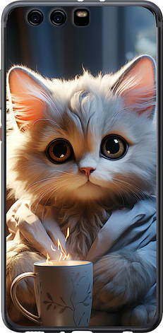 Чохол на Huawei P10 Plus Білий кіт "5646u-963-851", фото 1