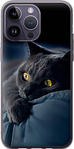 Чохол на iPhone 14 Pro Max Димчастий кіт "825u-2667-851"