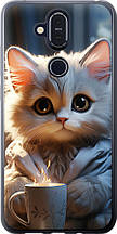 Чохол на Nokia 8.1 Білий кіт "5646u-1620-851"