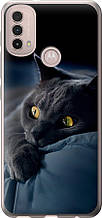 Чохол на Motorola E40 Димчастий кіт "825u-2660-851"