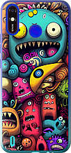 Чохол на Tecno Spark 4 Lite Смішні монстри "5549u-2425-851"