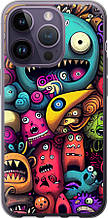 Чохол на iPhone 14 Pro Смішні монстри "5549u-2646-851"