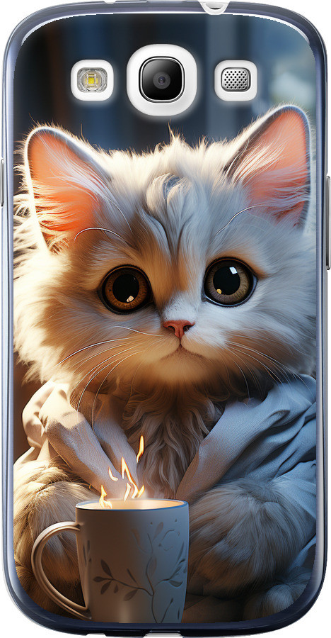 Чохол на Samsung Galaxy S3 i9300 Білий кіт "5646u-11-851"