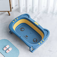 Go Дитяча складана ванночка Bestbaby BS-8766 Котик Blue