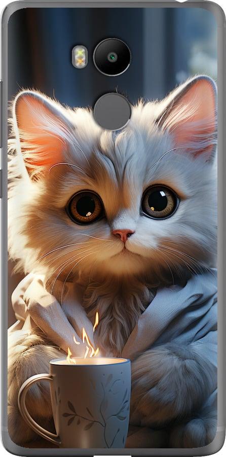 Чохол на Xiaomi Redmi 4 Prime Білий кіт "5646u-437-851"