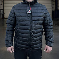 Куртка чоловіча демісезонна стьобана екошкіра батал р-ри 56-64 "FLOPPY" недорого від прямого постачальника