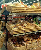 Лотки плетеные корзины 30х40х10в торговые для магазина, для хлеба, фруктов Код/Артикул 186 30x40х10