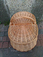 Плетеный корзину с крышкой из лозы. Корзина для пикника Код/Артикул 186 122-34