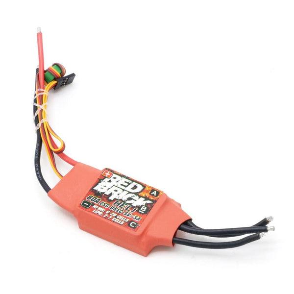 Регулятор для безколекторних моторів ESC 80A RedBrick UBEC 2-7S, для крила