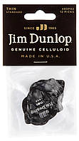 Медиаторы Dunlop 483P02TH Genuine Celluloid Black Pearloid Thin Player's Pack (12 шт.) SP, код: 6555669