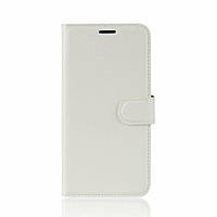 Чехол-книжка Litchie Wallet для Realme 5 Pro White GM, код: 6761787