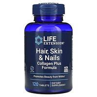 Life Extension Hair, Skin & Nails Collagen Plus Formula 120 таблеток MS