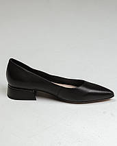 Туфлі з загостреним носом Berkonty 31670217 35 чорні шкіра, фото 3