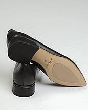 Туфлі з загостреним носом Berkonty 31670217 35 чорні шкіра, фото 5