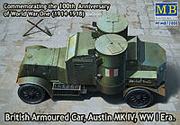 Пластикова модель 1/72 Master Box 72008 британський бронеавтомобиль Austin Mk.IV, 1914-1918