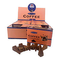 Благовония конусы Coffee Backflow Dhoop Cone Satya