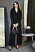 Вишуканий вечірній брючний костюм-двійка вільного крою Joseph, чорний, фото 2