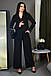 Вишуканий вечірній брючний костюм-двійка вільного крою Joseph, чорний, фото 3