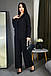 Вишуканий вечірній брючний костюм-двійка вільного крою Joseph, чорний, фото 5