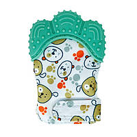 Прорізувач-рукавичка "Лапка" MGZ-0412 (Turquoise) на липучці