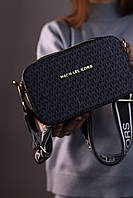 Женская сумка Michael Kors gray/black, женская сумка, брендовая сумка, Майкл корс серая/черная