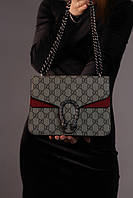 Женская сумка Gucci Dionysus beige&red, женская сумка, Гучи бежевого и красного цвета