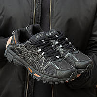 Черная обувь мужская Асикс Гель. Классные кроссовки мужские Asics Gel-Kahana 8 Black.