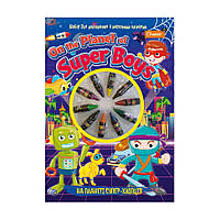 Набір для малювання з восковими олівцями НТ-06 На Планеті Супер-Парнів