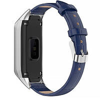 Ремешок Leather Strap для Samsung Galaxy Fit R370 Blue AG, код: 6484997