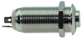 Кнопка антивандальная d14mm різьблення 12mm h30mm 2 положення 4 контакти індикація