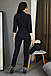 Нарядний вечірній класичний брючний комбінезон Noris, чорний, фото 7