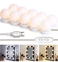 LED лампочки для зеркала Vanity Mirror Lights, 3 режима, LED лампочки 10 шт! Полезный