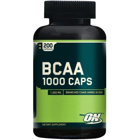 Амінокислота BCAA для спорту Optimum Nutrition BCAA 1000 Caps 200 Caps