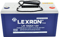 Аккумуляторная батарея LEXRON Power Battery LR-DCK-12-105 Carbon-Gel 12V 105Ah Deep Cycle