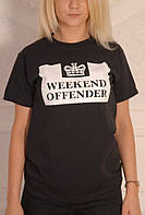 Черная футболка Weekend Offender