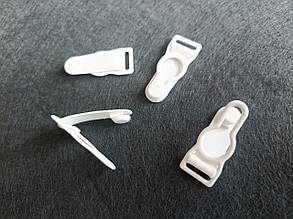 Тримач для панчох (застібки), метал 10мм білі