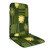 Сидушка на стул, кресло, садовое кресло 120х48 зеленый цвет