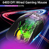 Мишка ігрова дротова ONIKUMA Gaming CW902 на 7 клавіш з підсвіткою Reinbow, фото 4