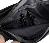 Сумка чоловіча слинг Pocket водонепроникна чорна, фото 5